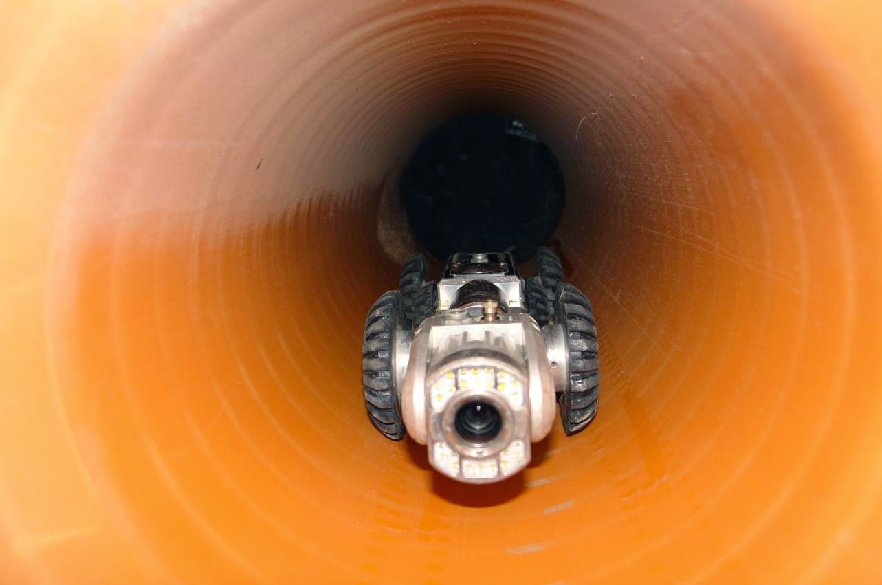 Inpección de tubería con cámara TV